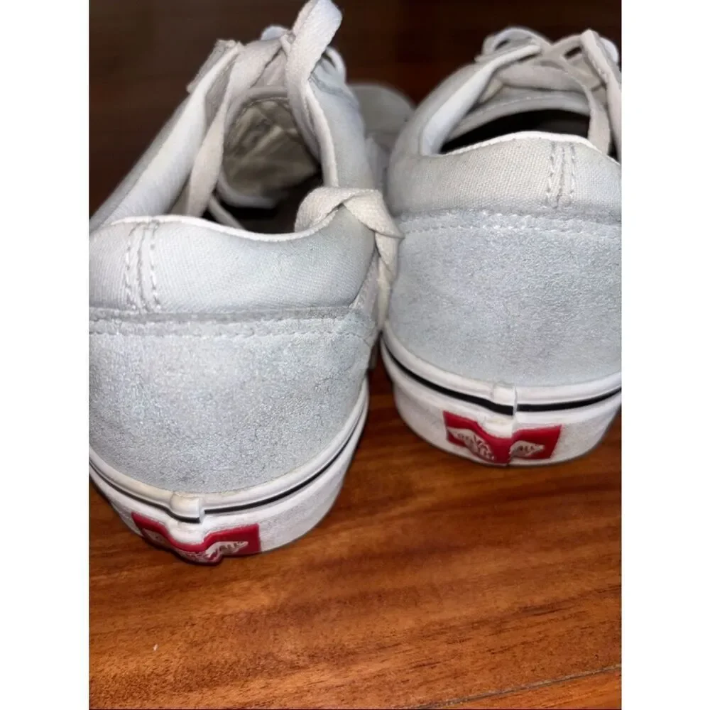 Vans mint green Low Top Sneakers in Light Gray and White size 8 men’s 9.5 womens